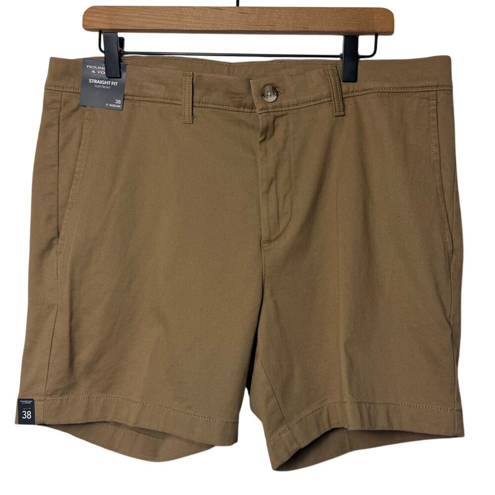 Roundtree & York The Cloud Tan Shorts Men's 38 Straight Fit NWT